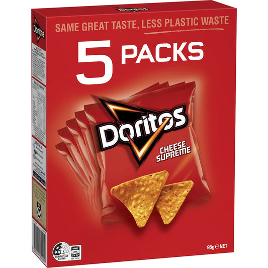 Doritos Corn Chips Cheese Supreme 5 Pack