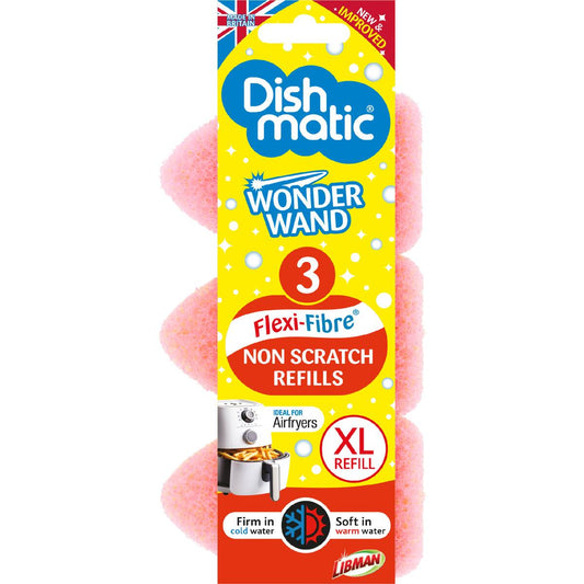 Dishmatic Wonder Wand Non Scratch Refill Scourers 3 Pack