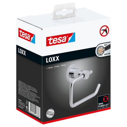 Tesa Loxx Toilet Roll Holder - 95 x 150 x 69mm