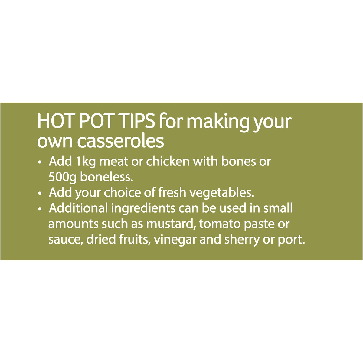 Hot Pot Casserole Base Savoury 80g