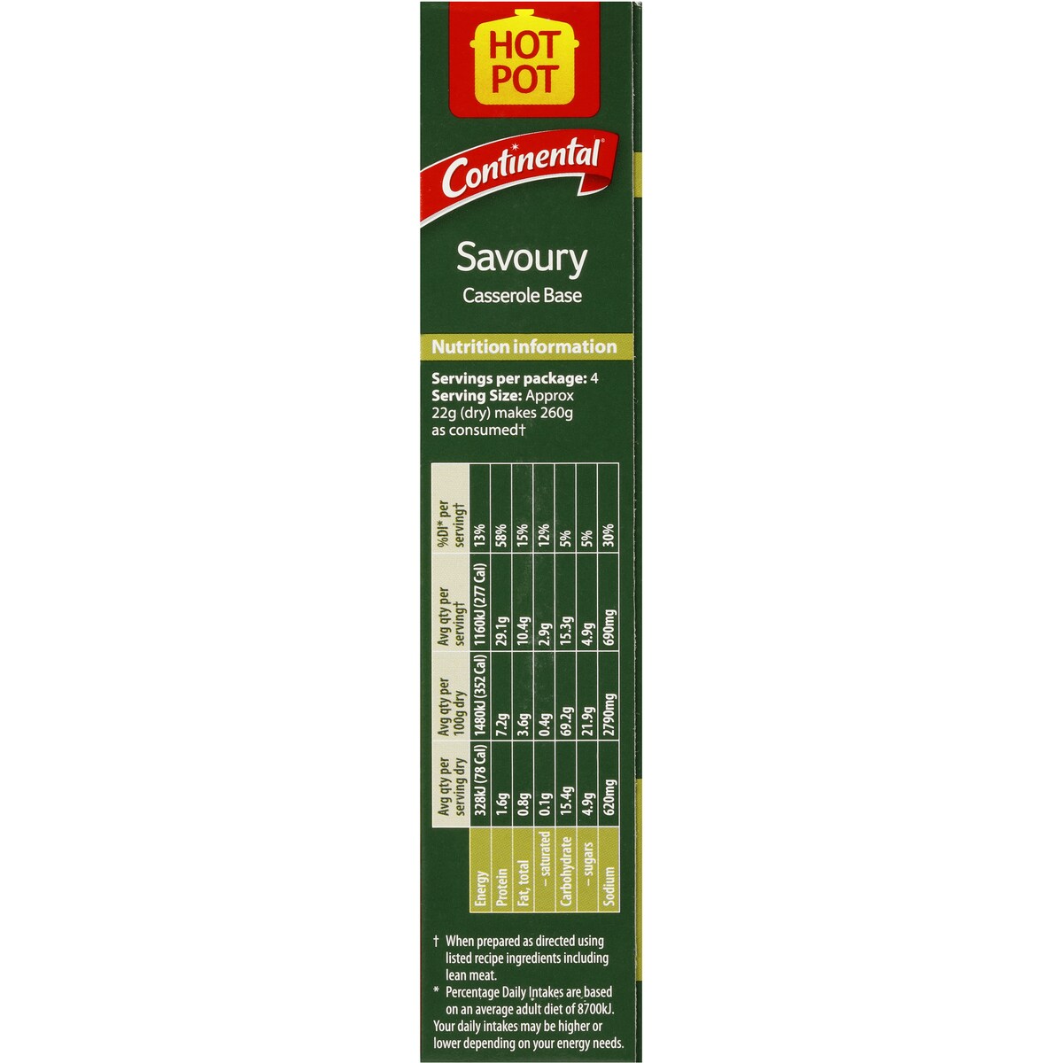 Hot Pot Casserole Base Savoury 80g