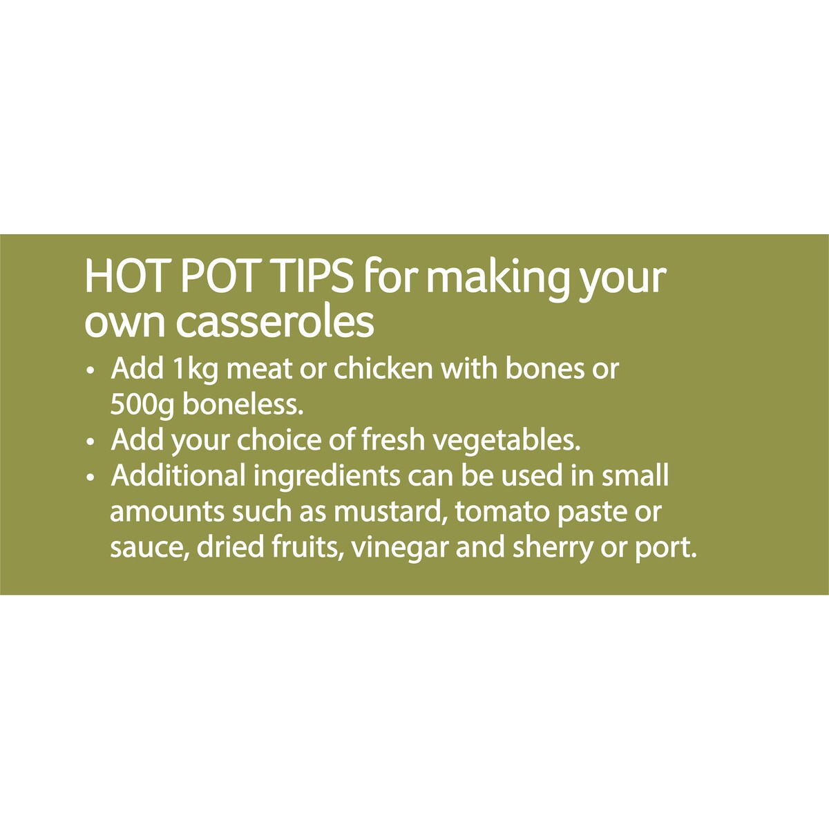 Hot Pot Casserole Base Savoury 80g