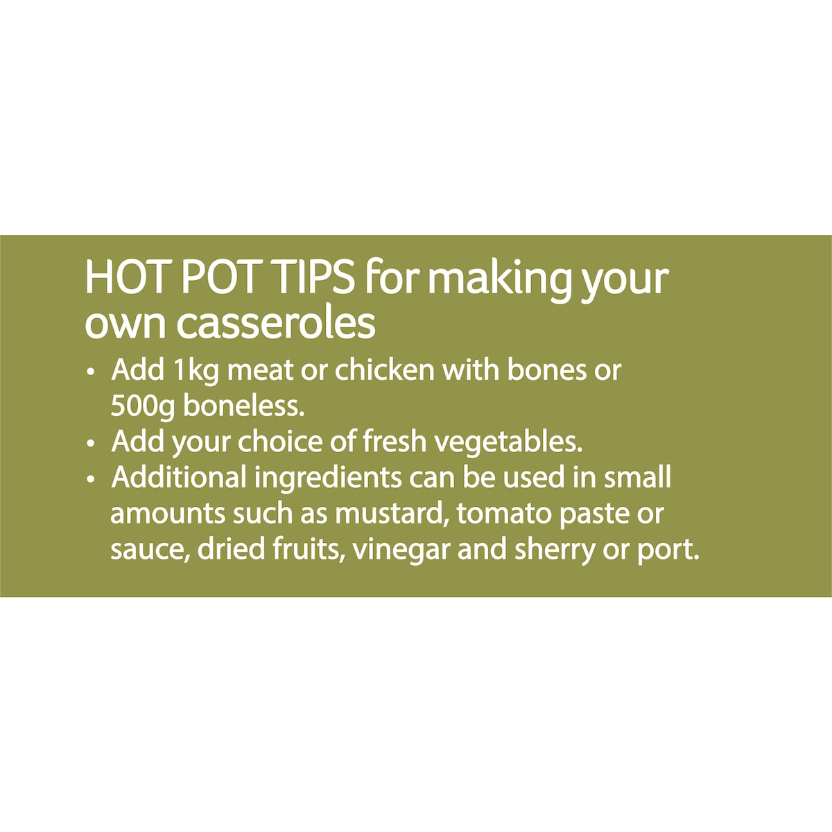 Continental Hot Pot Casserole Base Savoury 80g