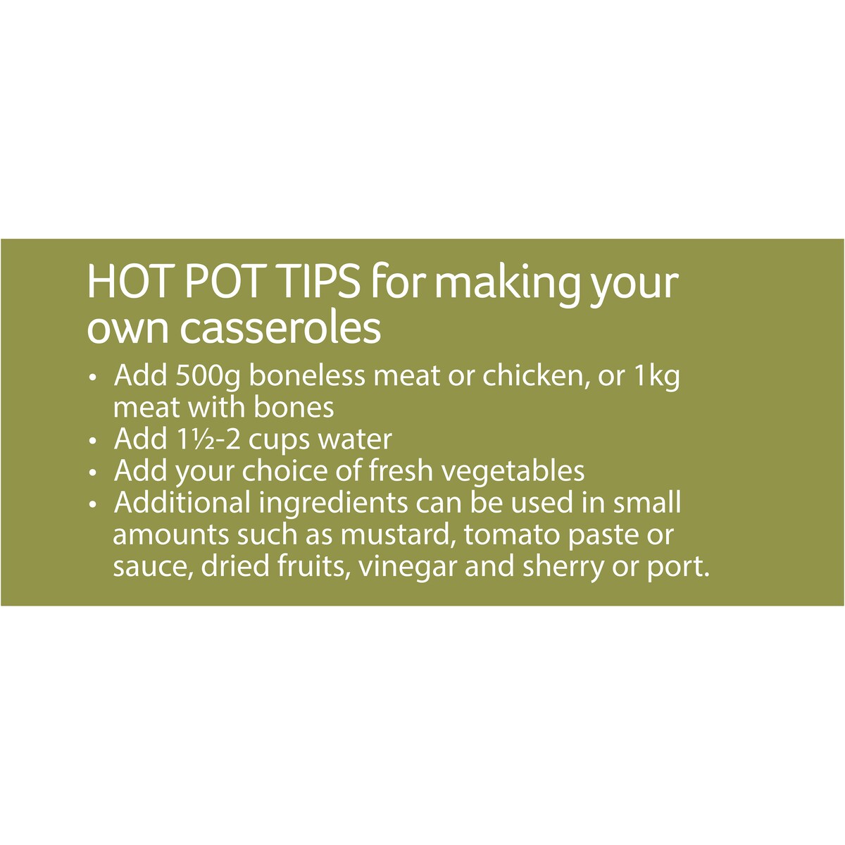Hot Pot Casserole Base Curry 100g