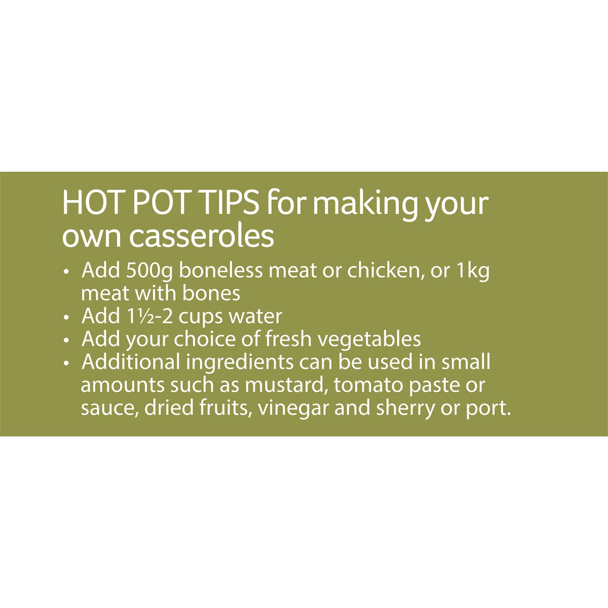 Hot Pot Casserole Base Curry 100g