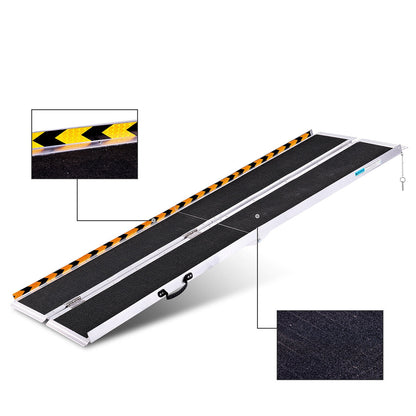 Altus Non-Slip Aluminium Wheelchair Ramp Black AL1830ARAMP 183cm 270kg