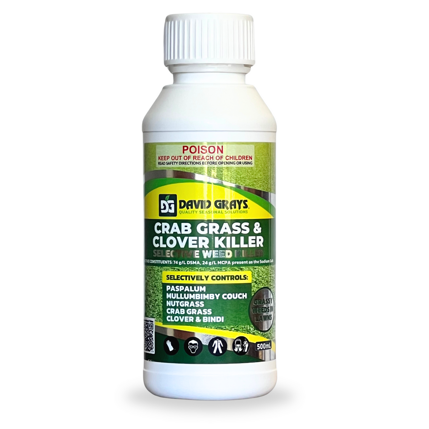 David Grays Crab Grass and Clover Killer Selective Herbicide - 500ml