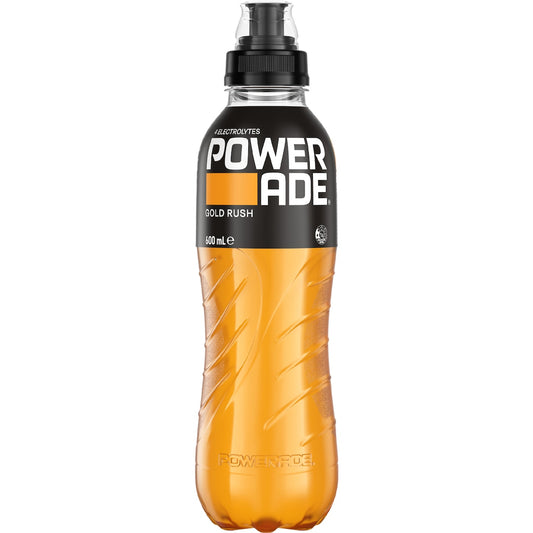 Powerade Ion4 Gold Rush Sports Drink Sipper Cap 600ml