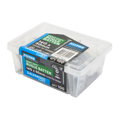 Titan Gal Bugle Batten Screw - 14g x 50mm - 100 Pack