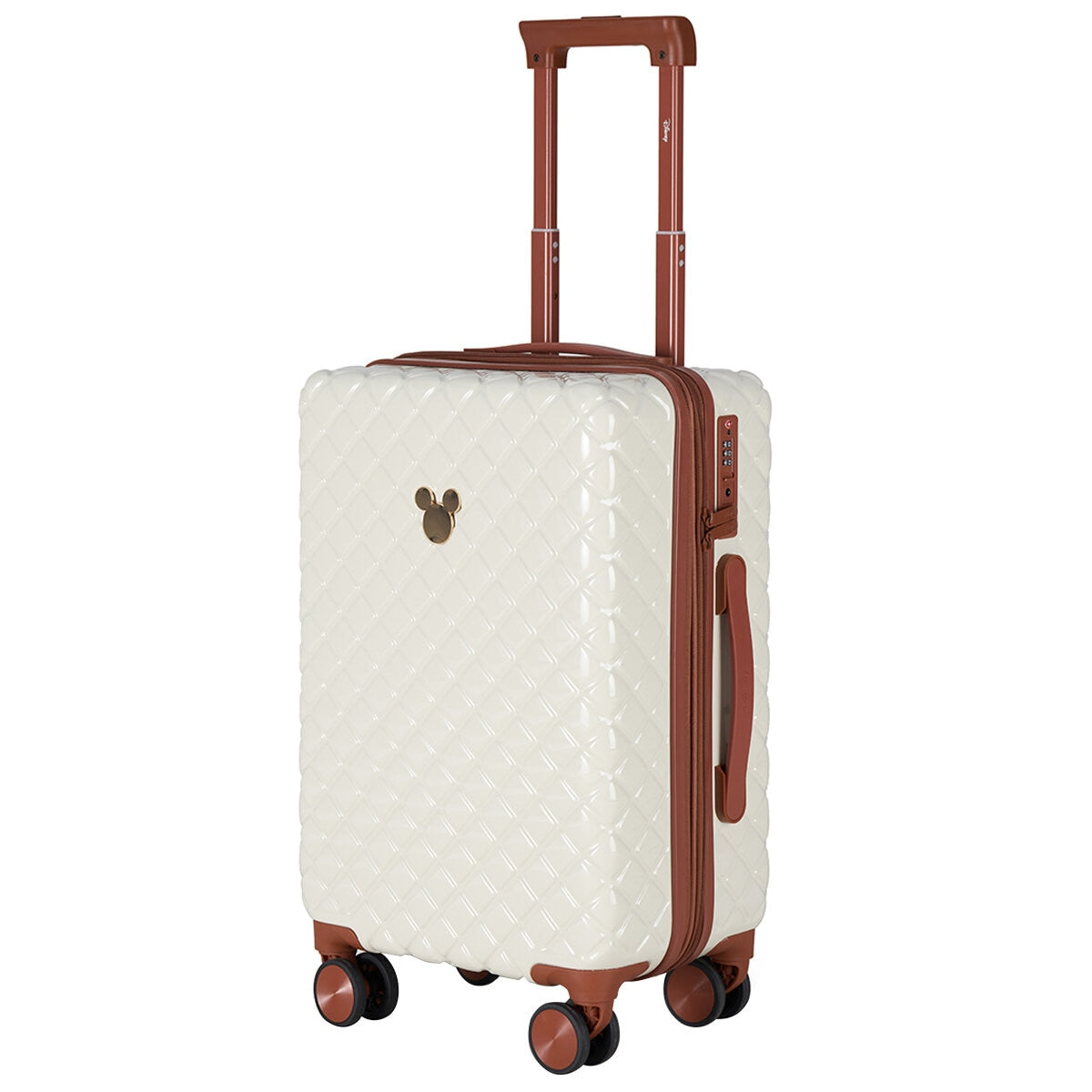 Disney Mickey Carry On Ivory Lightweight Expander TSA Lock 5-Year Warranty