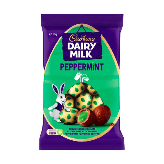 Cadbury Mint Easter Chocolate Eggs Bag - 115g
