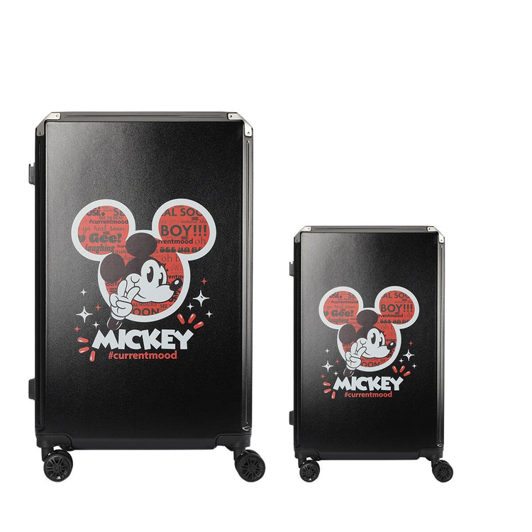Disney Mickey 2 Piece Luggage Set DIS395-2 Black, ABS/Polycarbonate, TSA Locks, 5-Year Warranty