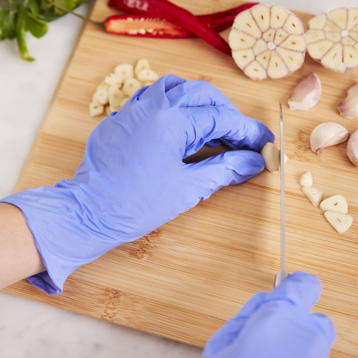 Vileda Ansell Handy Fresh Nitrile Disposable Gloves Medium 100 pack