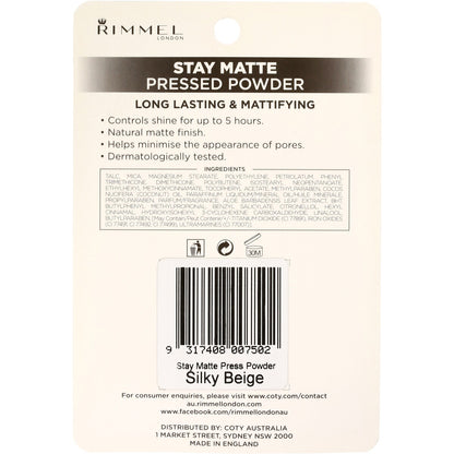 Rimmel London Stay Matte Powder Pressed Silk Beige 14g