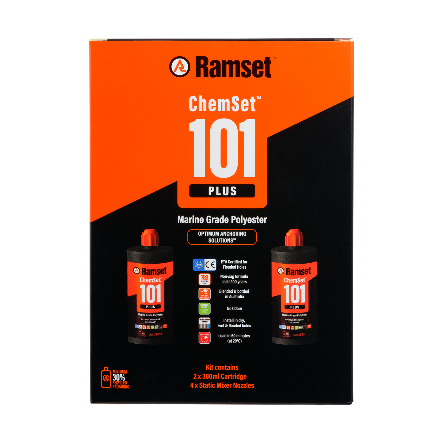Ramset Chemset 101 Injection Kit - 2 x 380ml