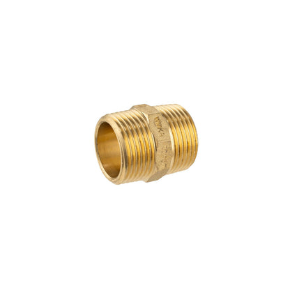 Brasshards Brass Threaded Hexagon Nipple - 25mm