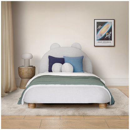 Aesthetik Kids King Single Upholstered Bed AK642524Z Grey