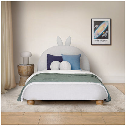 Aesthetik Kids King Single Upholstered Bed AK642524Z Grey