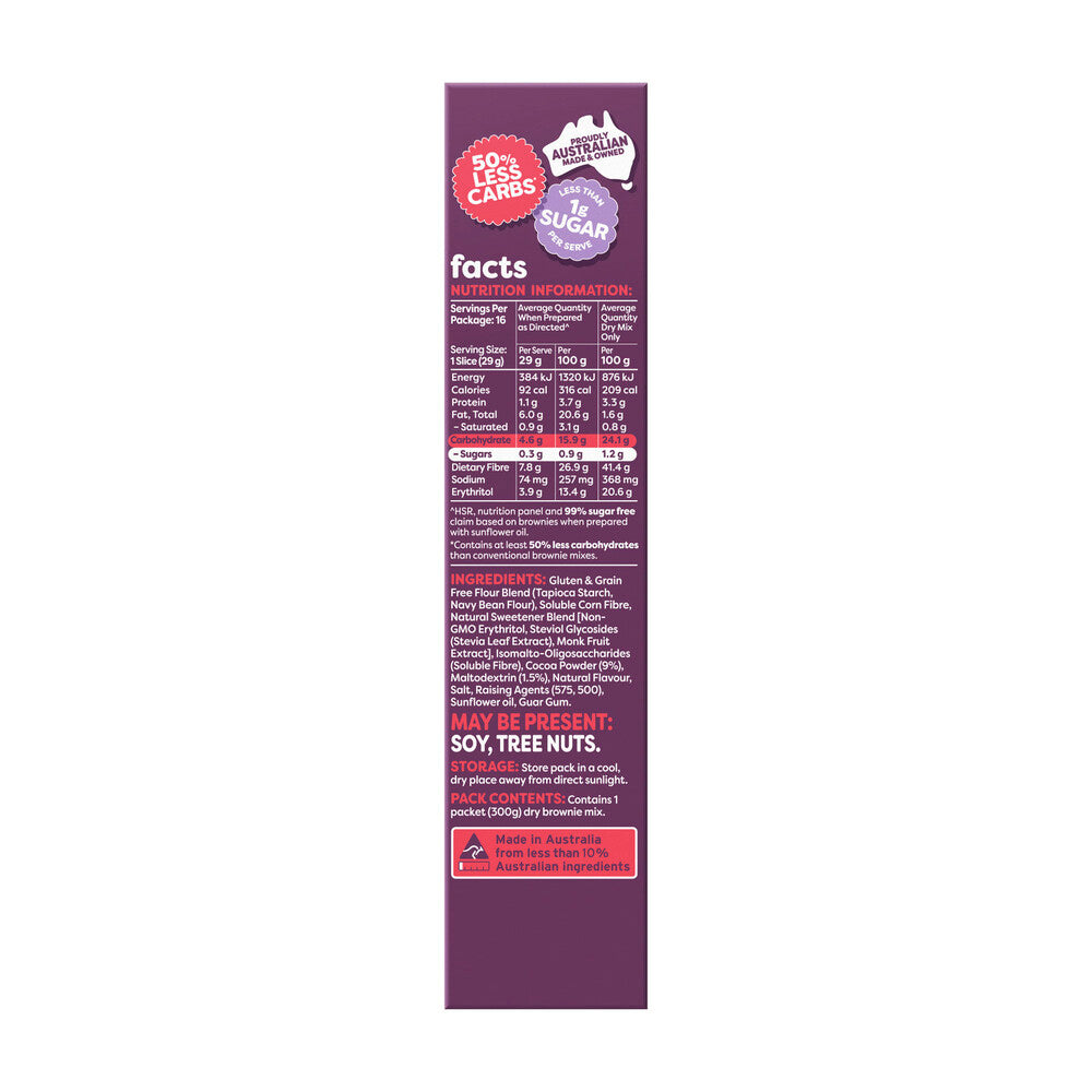 Noshu Low Carb Fudgy Brownies Mix - 300g