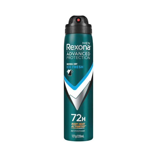 Rexona Men Antiperspirant Aerosol Advanced Invisible Ice Fresh - 220mL