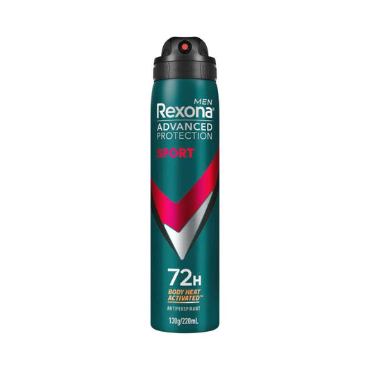 Rexona Men Deodorant 72hr Advanced Aerosol Sport - 220mL