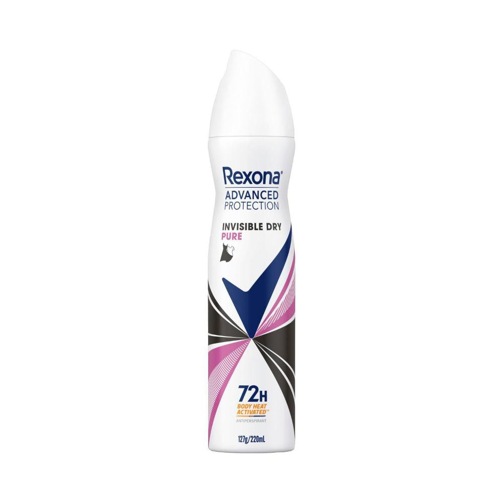 Rexona Women Deodorant 72hr Advanced Aerosol Invisible Dry - 220mL