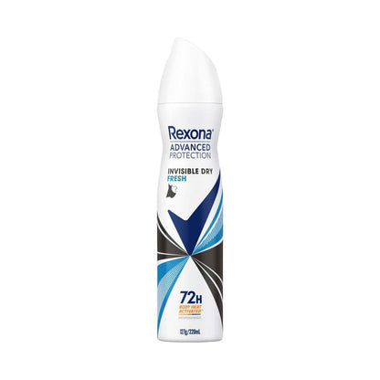 Rexona Women Deodorant 72hr Advanced Aerosol Invisible Dry Fresh - 220mL