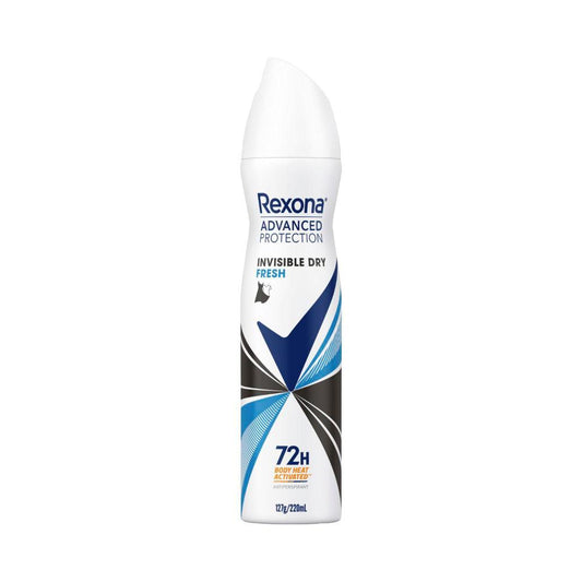 Rexona Women Deodorant 72hr Advanced Aerosol Invisible Dry Fresh - 220mL