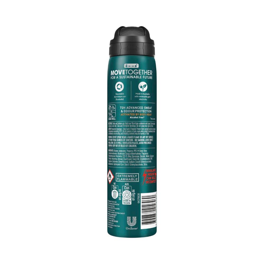 Rexona Men Deodorant 72hr Advanced Aerosol Invisible Dry Black & White - 220mL