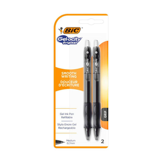 Bic Gelocity Original Pens Black - 2 pack
