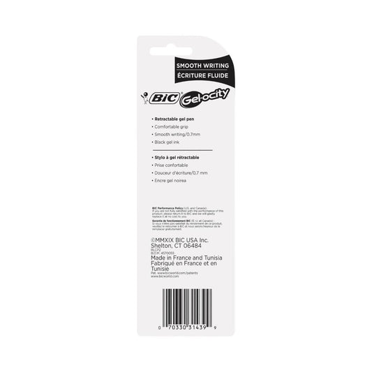 Bic Gelocity Original Pens Black - 2 pack