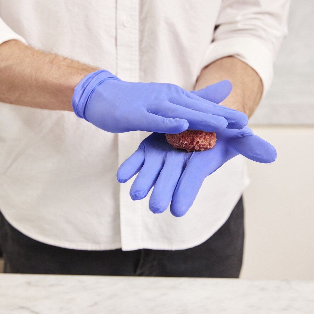 Vileda Ansell Handy Fresh Nitrile Disposable Gloves Medium 24 pack