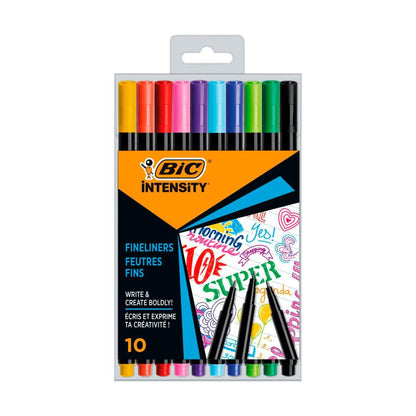 Bic Intensity Fineliners Assorted - 10 Pack