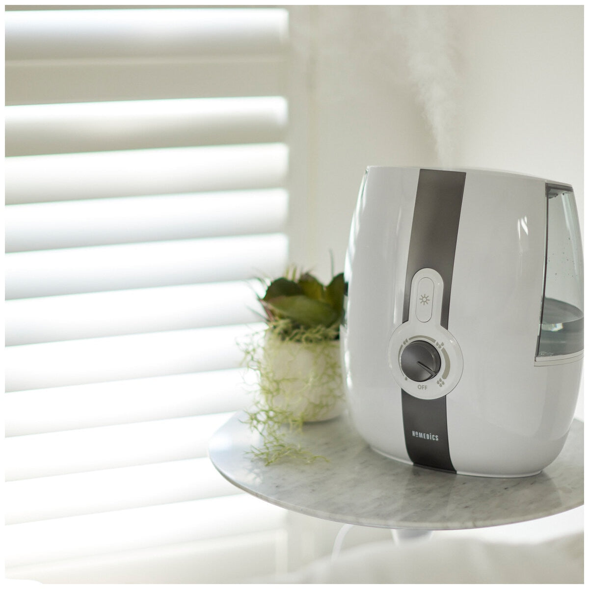 HoMedics Ultrasonic Humidifier UHE-CM65CQ-AU 5.29L Capacity White