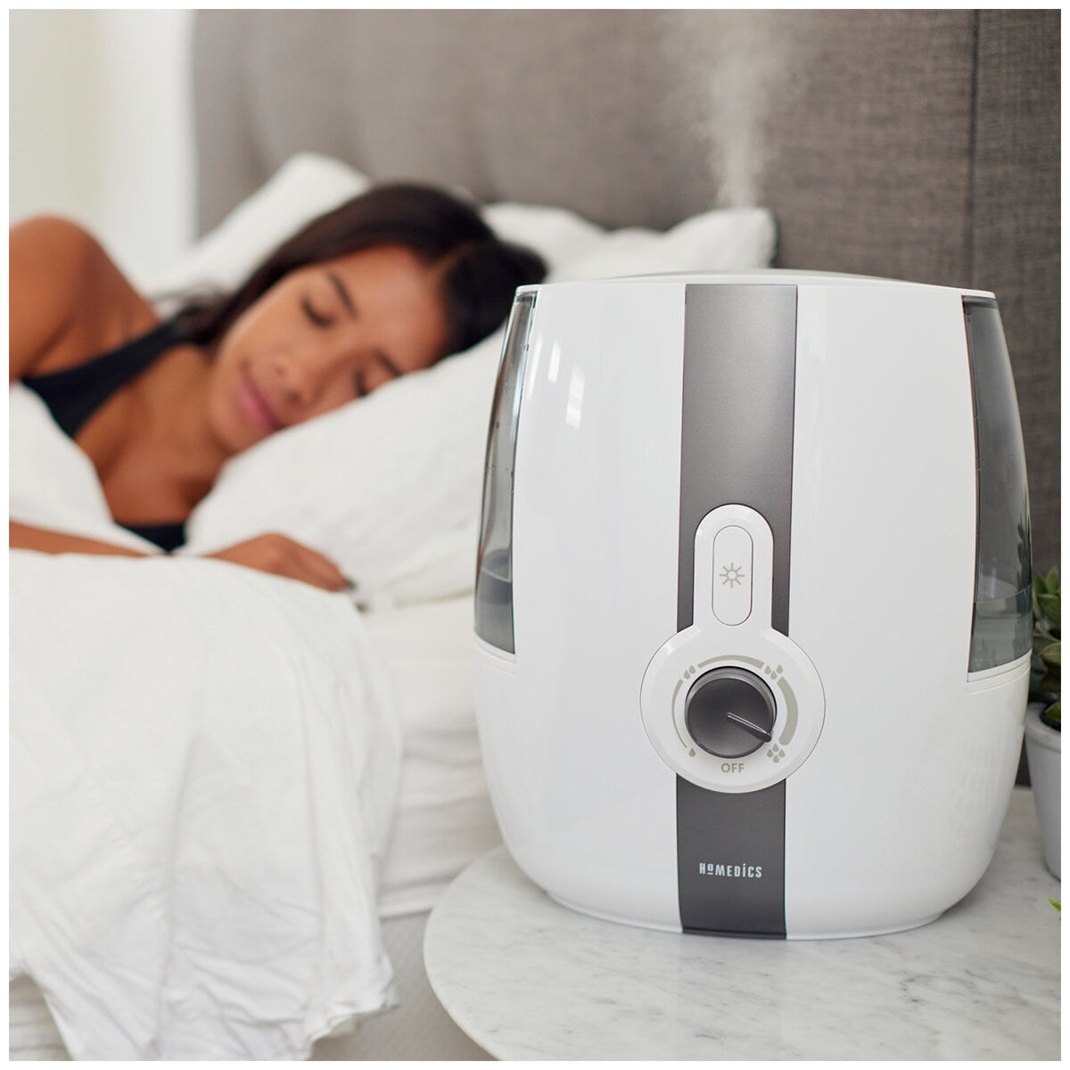 HoMedics Ultrasonic Humidifier UHE-CM65CQ-AU 5.29L Capacity White