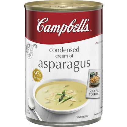 Campbells Condensed Soup Cream of Asparagus 420g
