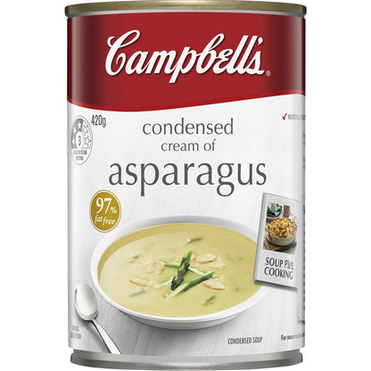 Campbells Condensed Soup Cream of Asparagus 420g