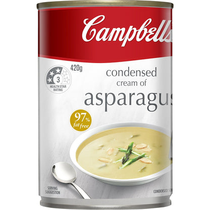 Campbells Condensed Soup Cream of Asparagus 420g