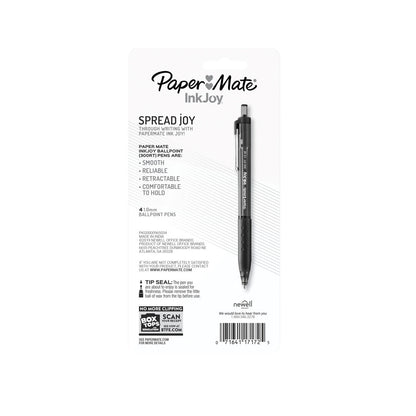 Paper Mate Inkjoy Black Ball Point 4 - pack