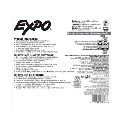 Expo Whiteboard Markers Bullet Tip - 4 pack