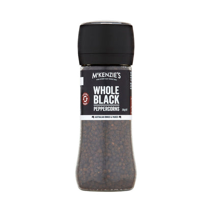 McKenzie's Whole Black Pepper Grinders - 200g