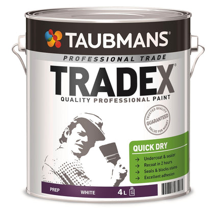 Taubmans White Oil Based Tradex Interior Quick Dry Undercoat - 4L