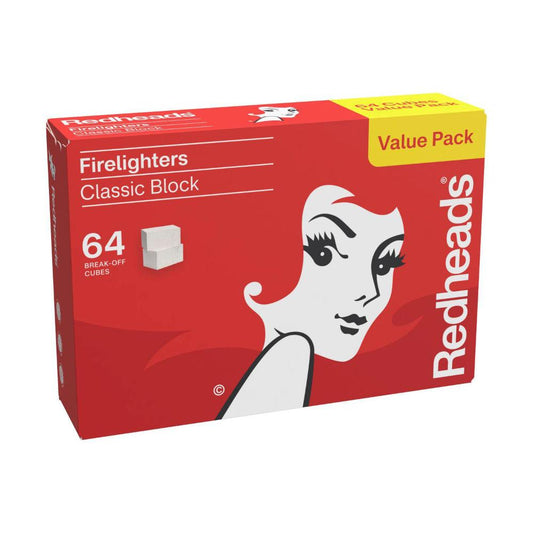 Redheads Firelighter Mega Block - 64 pack