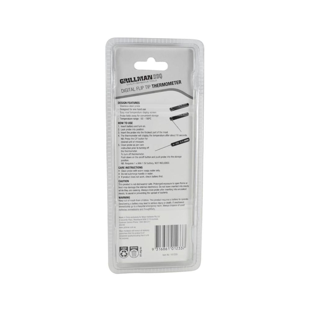 Grillman BBQ Digital Flip Tip Thermometer - 1 each