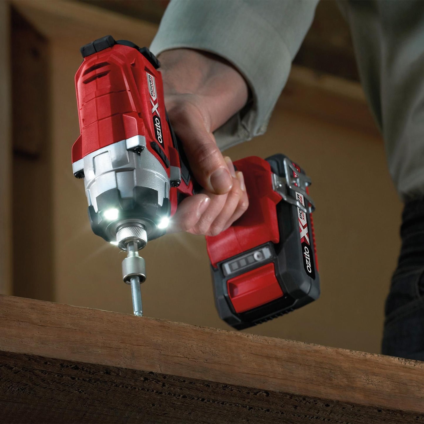 Ozito Cordless Compact Drill & Impact Driver Kit - 18V