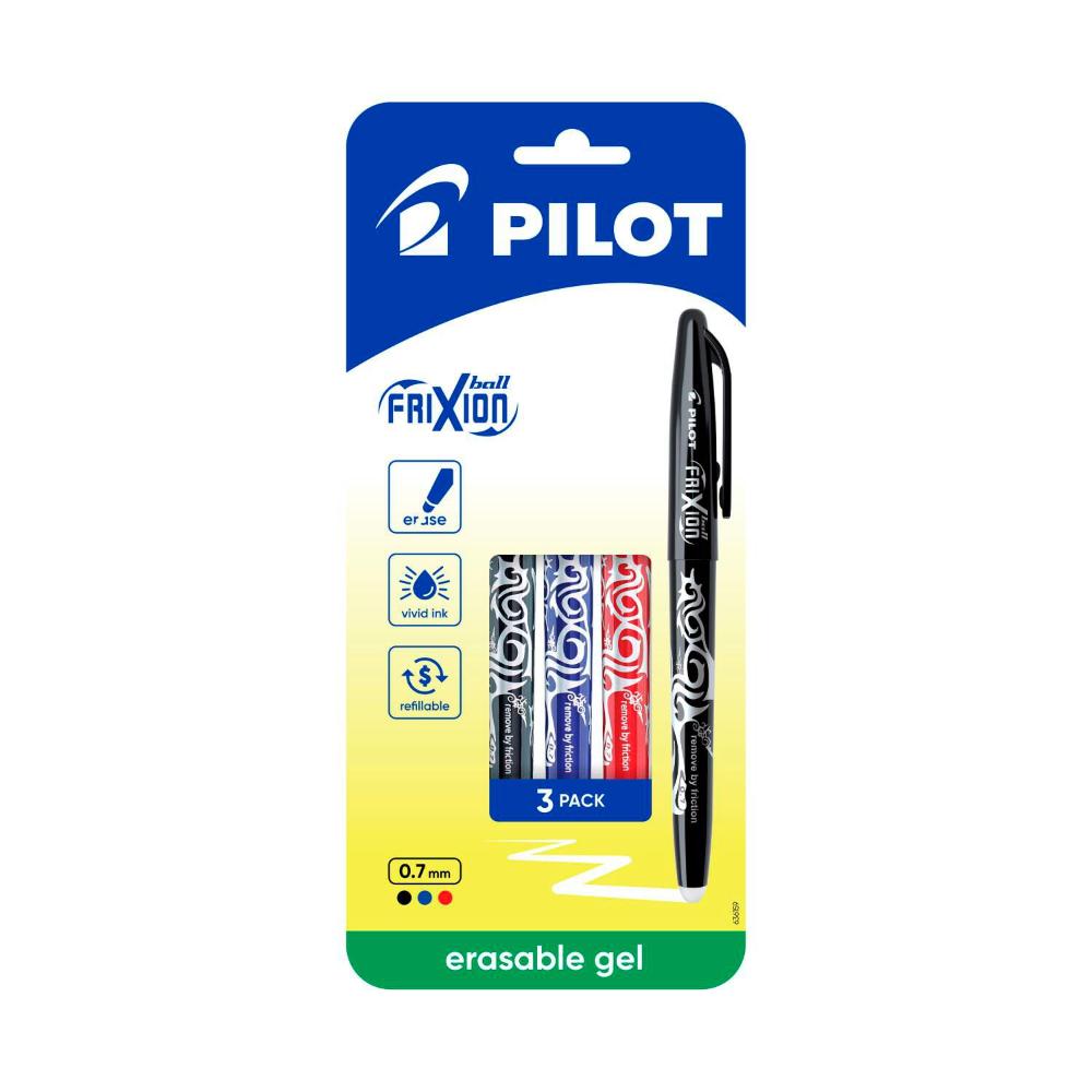 Pilot Frixion Ball Black/ Blue/ Red - 3 Pack