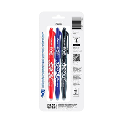 Pilot Frixion Ball Black/ Blue/ Red - 3 Pack