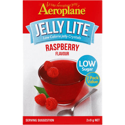 Aeroplane Jelly Lite Crystals Raspberry 9g X 2 Pack