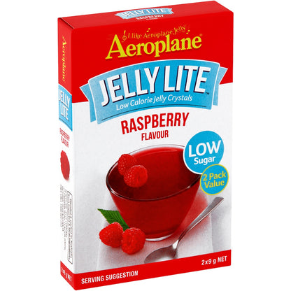 Aeroplane Jelly Lite Crystals Raspberry 9g X 2 Pack