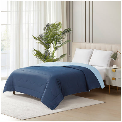Hotel Grand EternaCool Cooling Comforter Queen 130511 - Dress Blue, Lightweight, Machine Washable